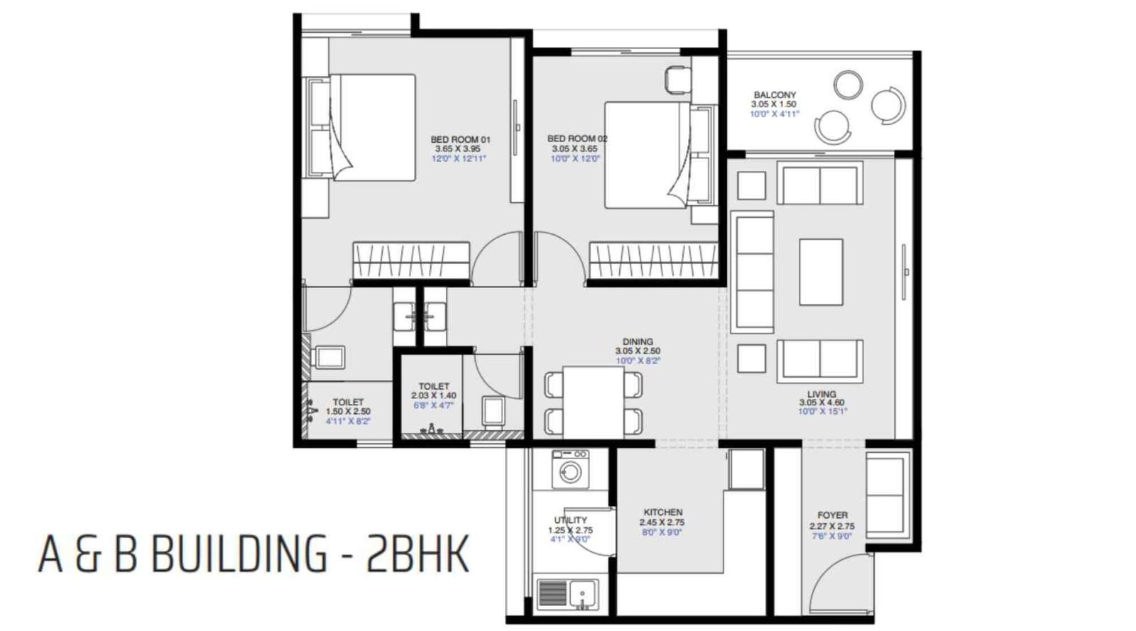 Silver-Astra-Floor-Plan-2 bhk